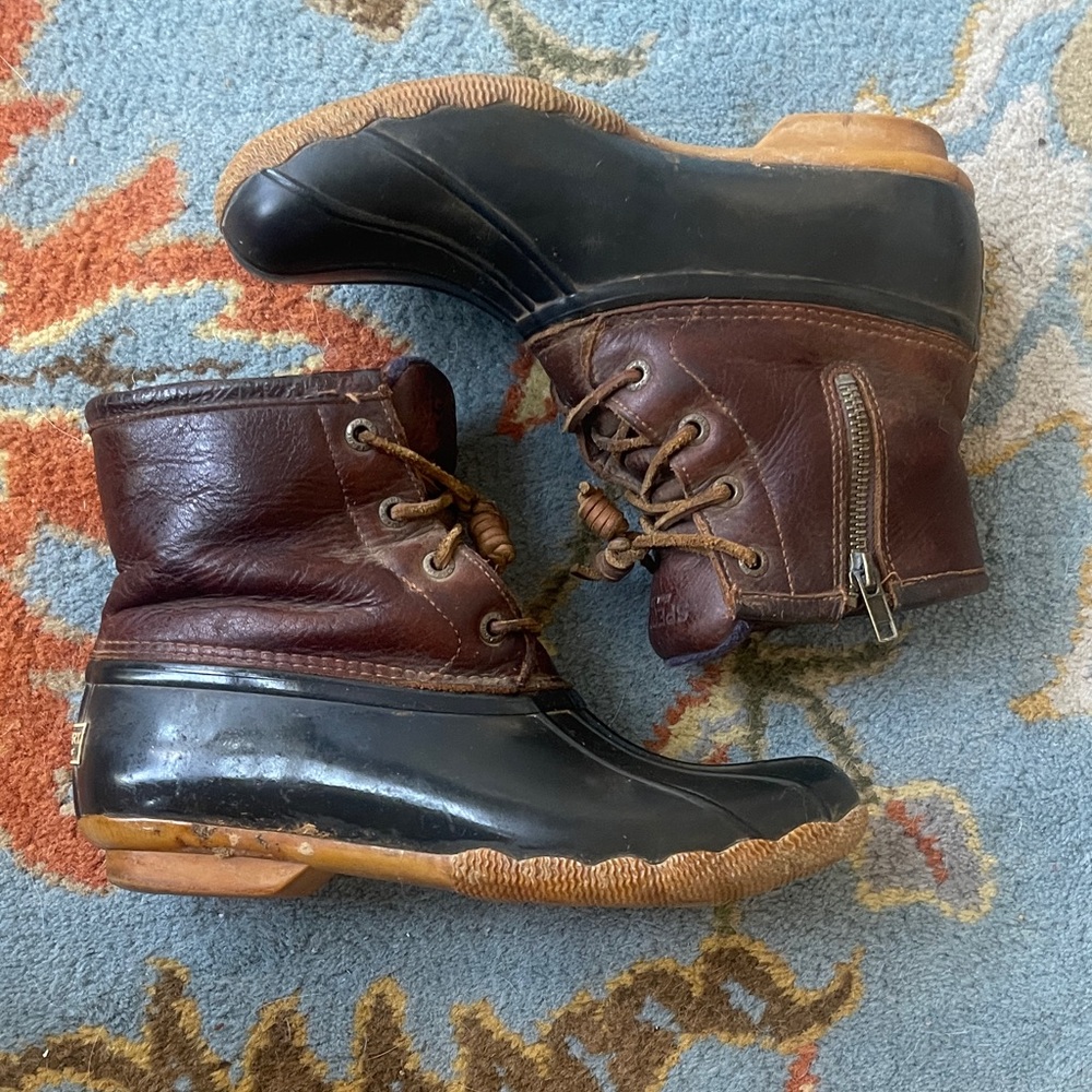 Sperry Women's Brown and Blue Boots Sz 8